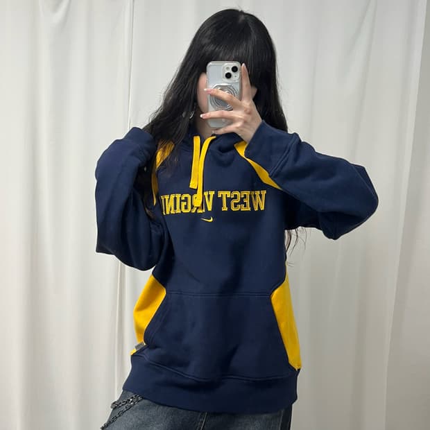 Nike West Virginia 90s navy hoodie