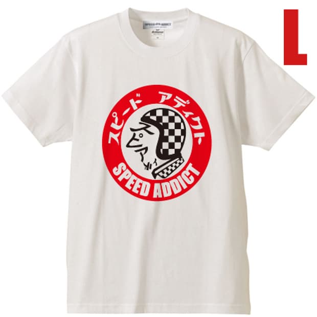 SPEED ADDICT 전면 헬멧로고 티셔츠 L사이즈(95~100)