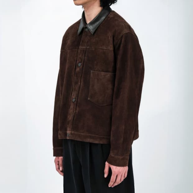 26ss vintage suede leather 1st type jkt