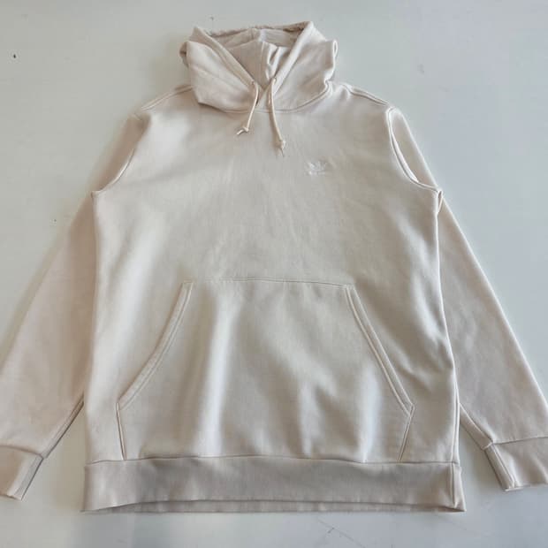 아디다스 오리지널스 트레포일 에센셜 후디 원더 화이트 2XL