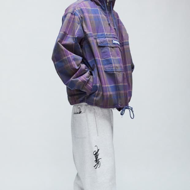 슈프림 24ss 코튼 유틸리티 아노락 플레이드 S