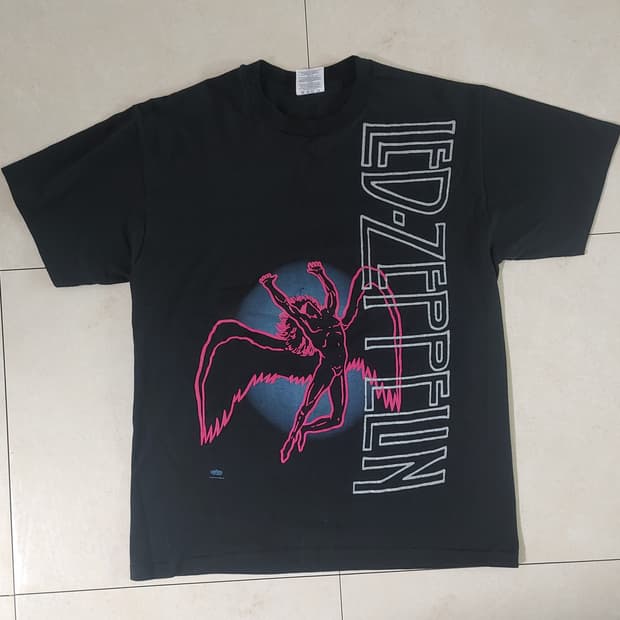 레드제플린 빈티지 티셔츠