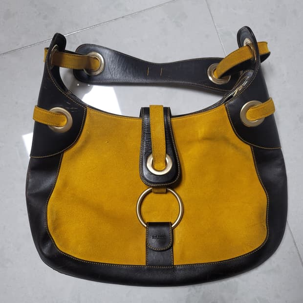 발리 여성 스웨이드+가죽 토트백 상태굿

