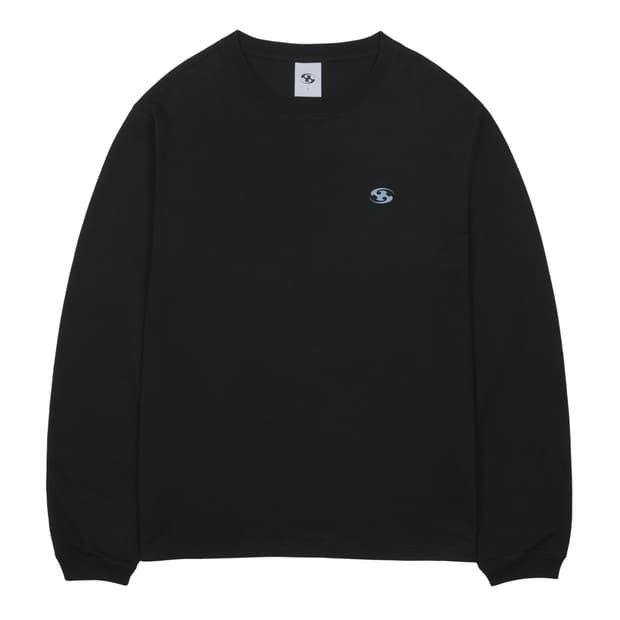 4 산산기어 로고 롱슬리브 블랙 미개봉 새상품