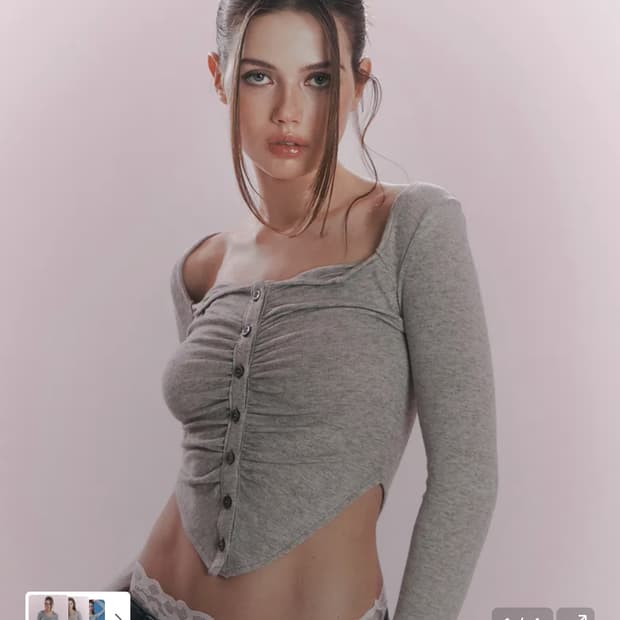 플리즈노팔로우 카야 버튼 탑