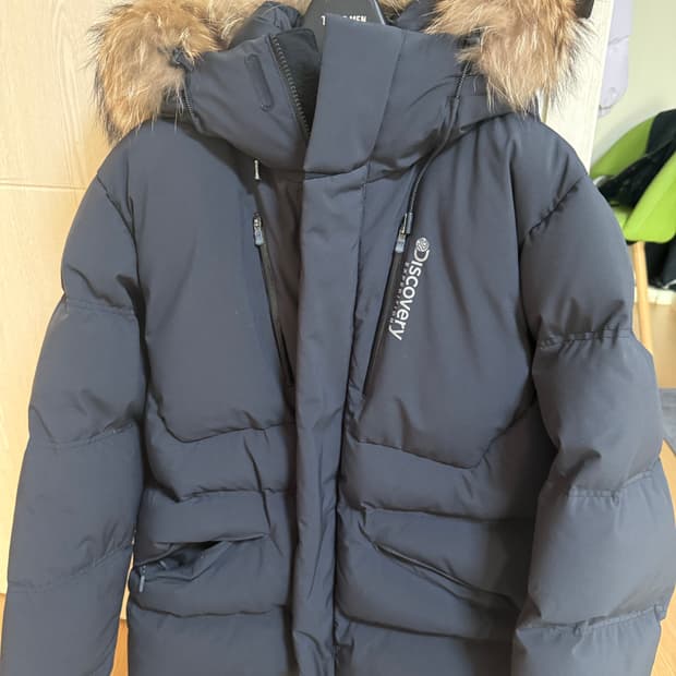 디스커버리 다크그레이 숏패딩(L 100) 새상품