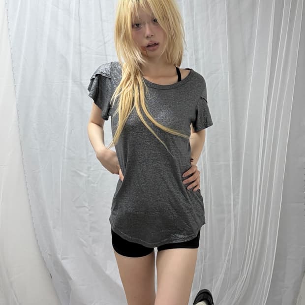 Vintage Glitter Detail T-Shirt