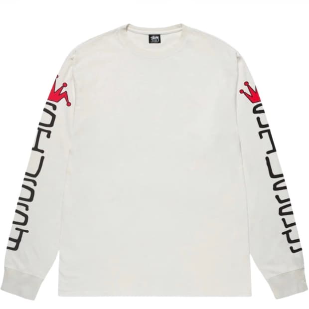 스투시 점보 피그먼트 다이드 롱슬리브 L 