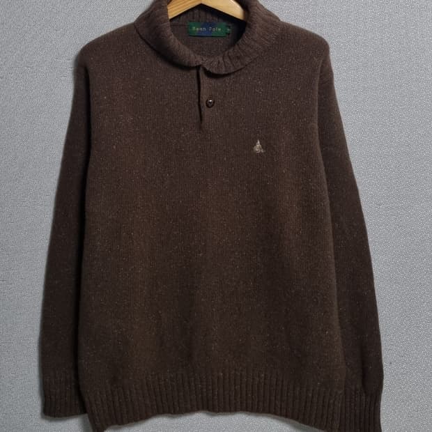 M (95) 빈폴 브라운 울 니트