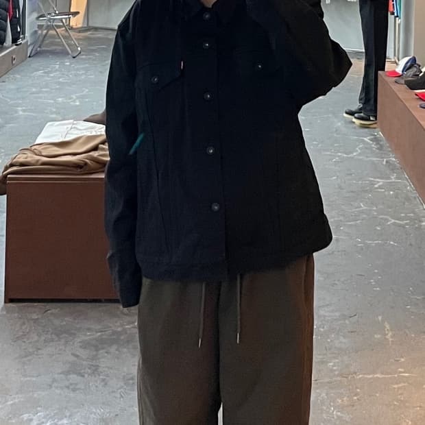 리바이스 블랙 트러커 데님 자켓 H1345