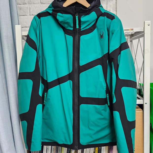 스파이더 후드집업 남성패딩 100 맨즈라인 워크 패딩자켓 XD48