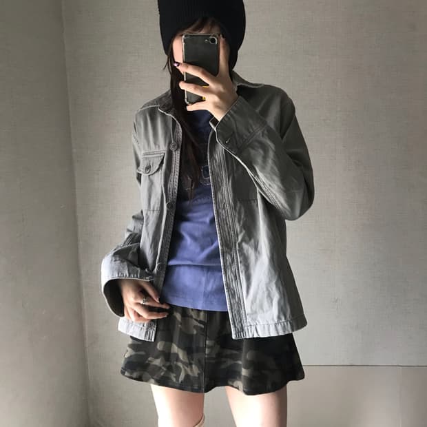 아베크롬비 카키 자켓