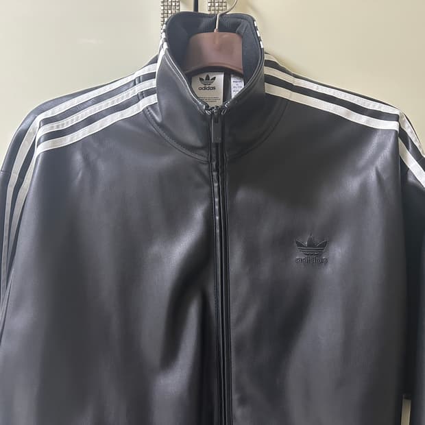 [XL, 0회착] 아디다스 포우 레더 아디컬러 루즈 파이어버드 재킷