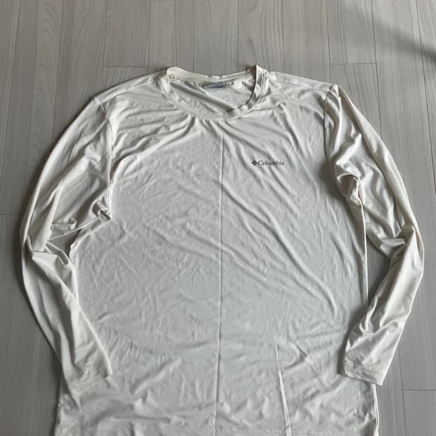 콜롬비아 롱슬리브 티셔츠 아이보리 XXL