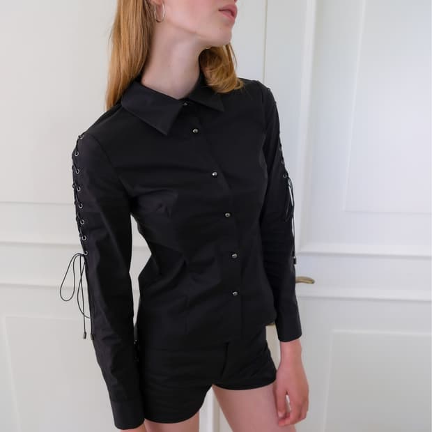 LOSESLEEPOVER Corset silver tip Blouse 