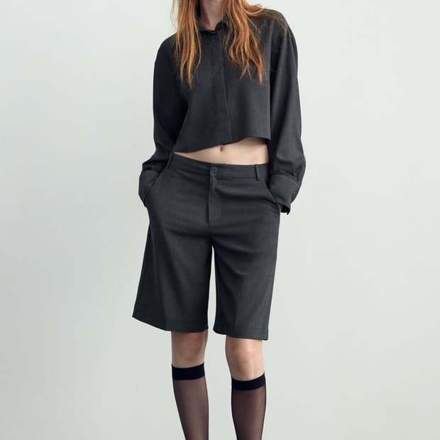 ZARA 자라 회색 셔츠