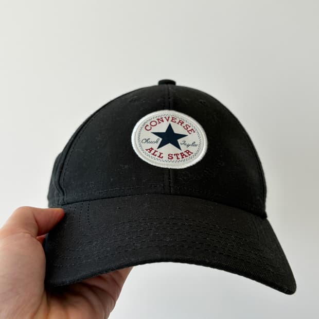 컨버스 올스타 로고 베이직 볼캡 블랙 