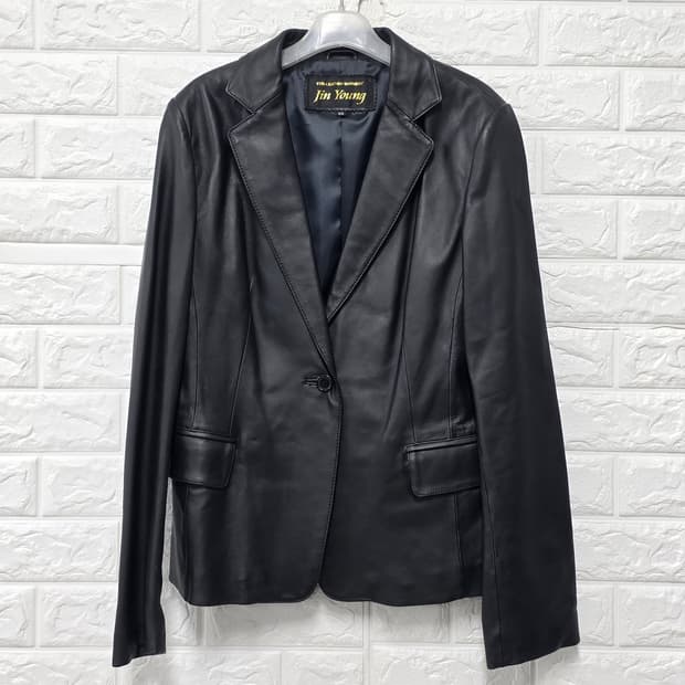 택포) 진영 여성 양가죽 자켓 블랙 88