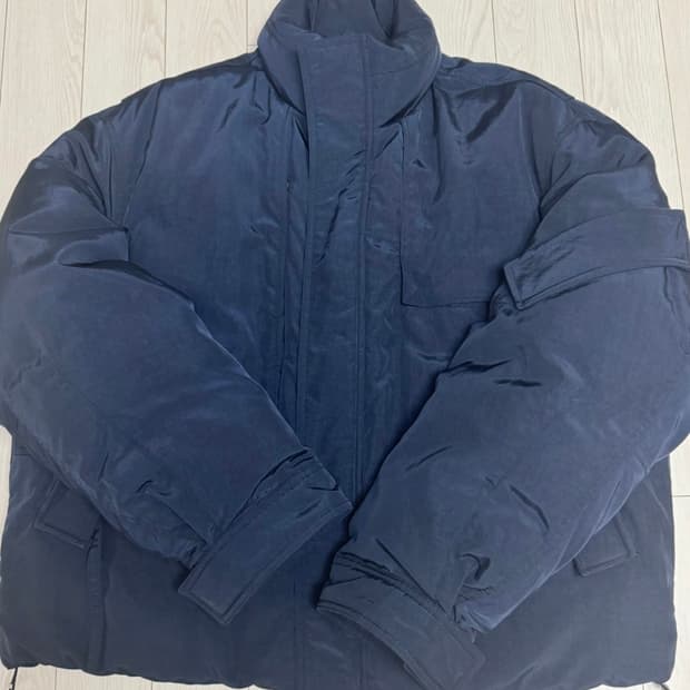 솔리드옴므 125패딩 네이비 52사이즈