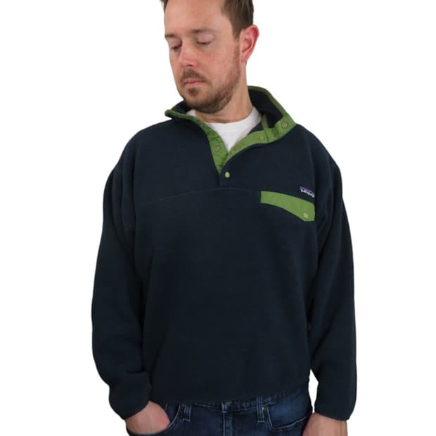 90s 파타고니아 신칠라 스냅-T 네이비/라임