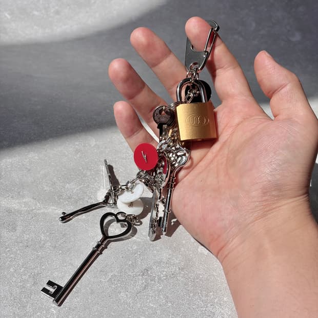 Oribell 멀티 열쇠 컬러 버튼 키링 열쇠고리