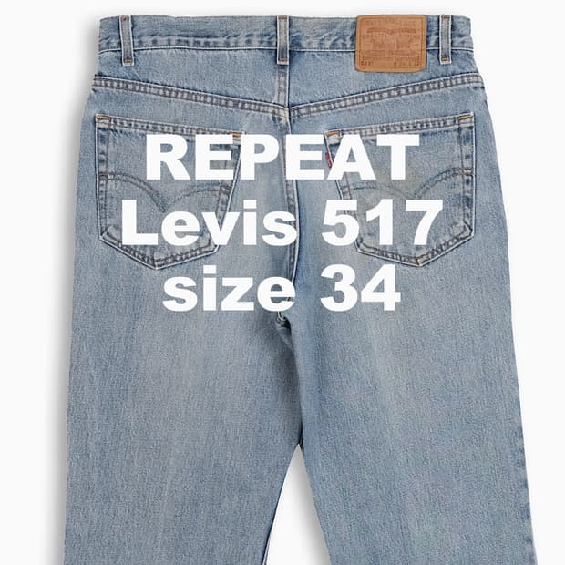 빈티지 리바이스 517 연청 90s USA 34 인치 LV51736171