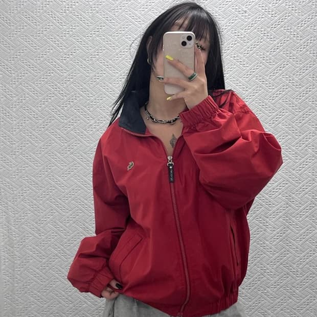 라코스테 서광 레트로 00's 바람막이 워크 자켓 105 C07483