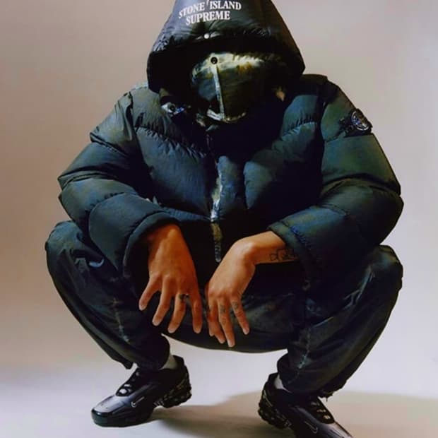 [M] 슈프림 스톤아일랜드 크링클랩스 다운 틸