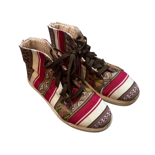 PHYNMPATA 페루 핸드메이드 하이탑 스니커즈
