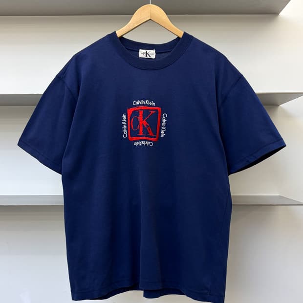 캘빈 클라인 진스 90s CK 박스 로고 티셔츠