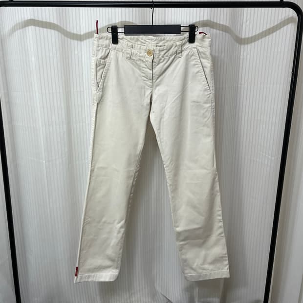 [40] 프라다스포츠 아이보리 코튼팬츠