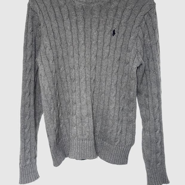폴로 그레이 니트 랄프로렌