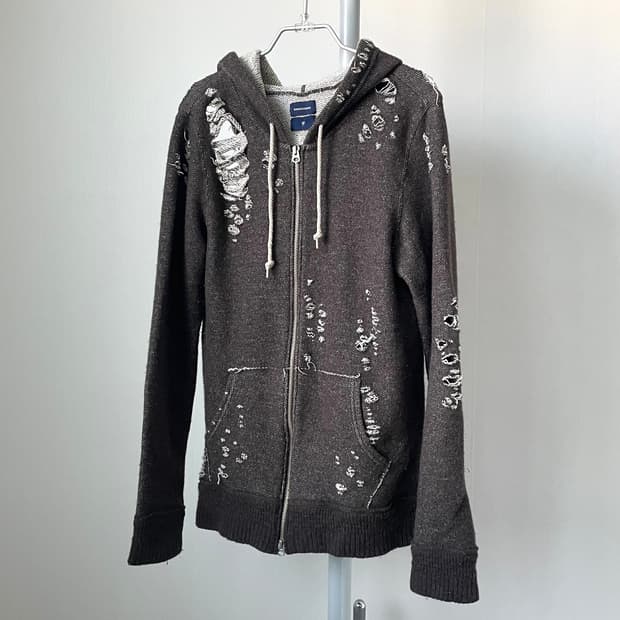 미하라야스히로 데미지 후드집업