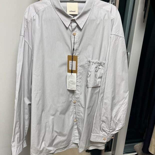 Refomed 스트라이프 오버 셔츠 4사이즈 새상품