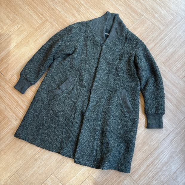 Zucc 주카 헤아리 울 롱 코트