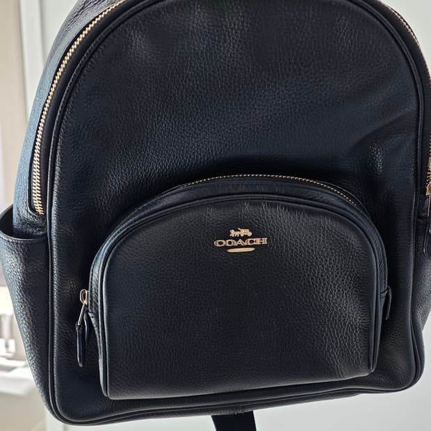 코치 블랙 백팩 