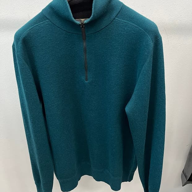 105) 버버리 런던 캐시미어 반집업니트 