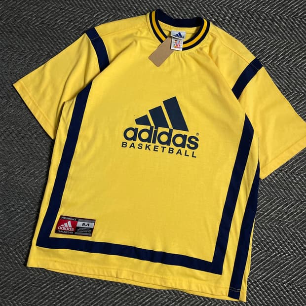 00s 아디다스 올드스쿨 빅로고 트레이닝 반팔 탑o 4812