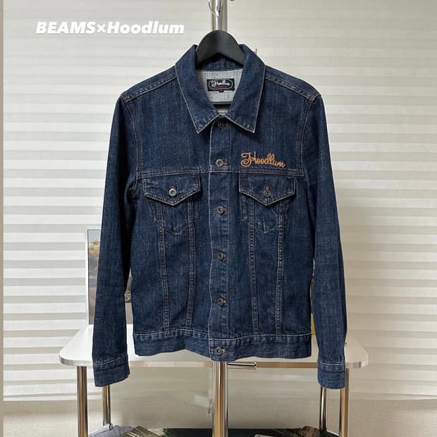 BEAMS×Hoodlum 트러커 데님 자켓