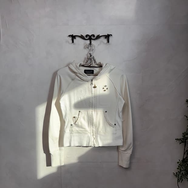 Polo jeans grunge stitch piercing 후드집업
