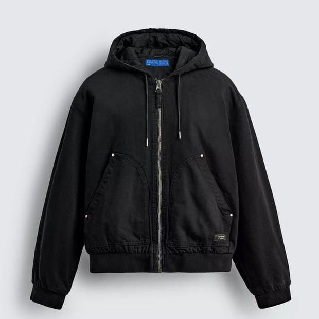 Quilted hooded jacket