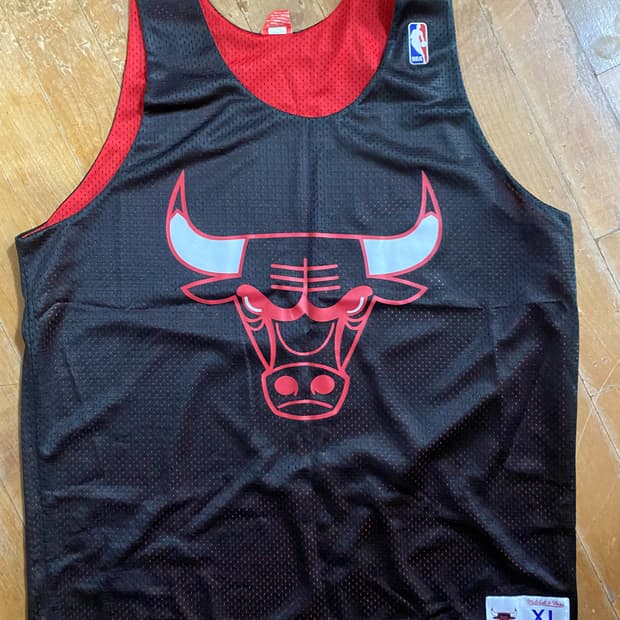 미첼 앤 네스 NBA 시카고 불스 양면 져지 XL