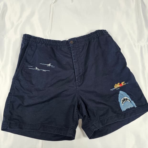 폴로샤크프렙스터반바지