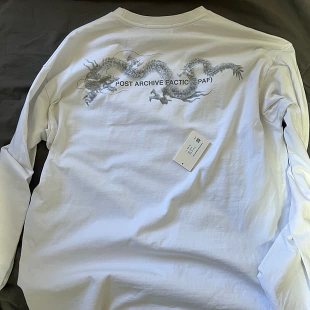  (M) 파프 6.0 갑진년 롱슬리브 티셔츠 화이트 PAF