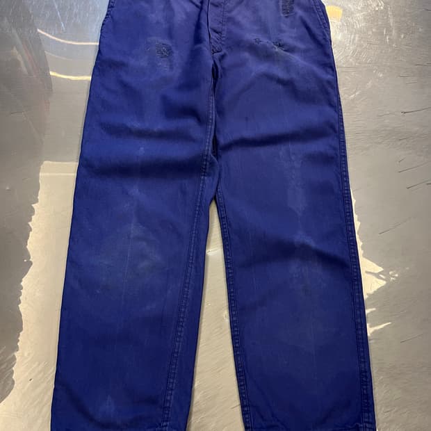 OLD VINTAGE REPAIR MARK FADED 프렌치워크팬츠