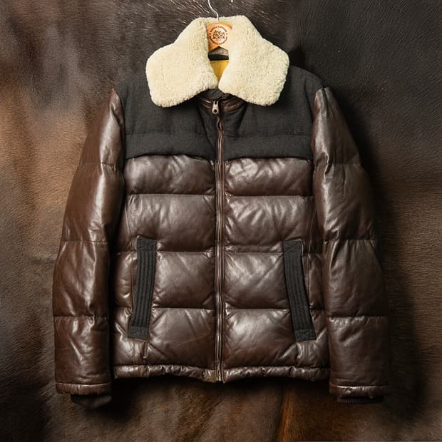 [97] 시리즈 램스킨 레더 다운 자켓 