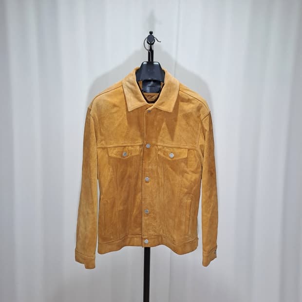 (택포) 비바스튜디오 리얼레더 스웨이드 트러커 L B560