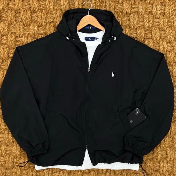 폴로 자수 나일론 바람막이