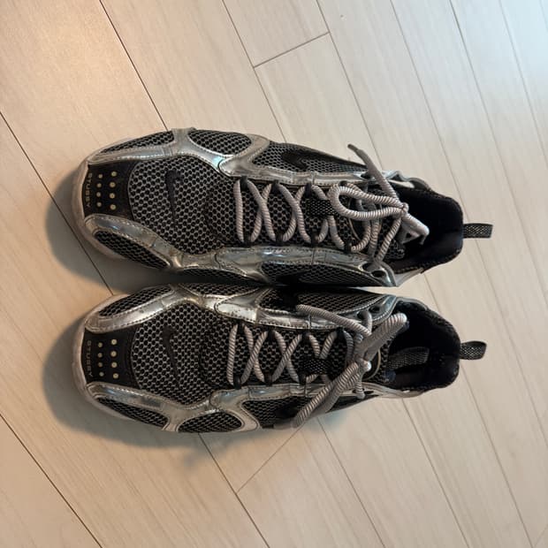 나이키 x 스투시 에어 줌 스피리돈 케이지 2 퓨어 플래티넘 270