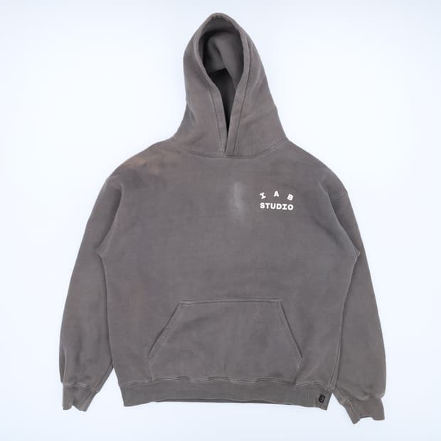 [2XL] 아이앱스튜디오 기모 피그먼트 후드티 0112J